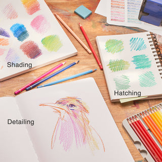 ARTISTO Colored Pencils (48 colors) & Sketching Art Set (20 items) Bundle