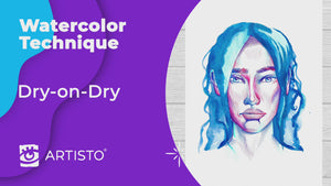 Watercolor technique Tutorial | Dry-on-Dry